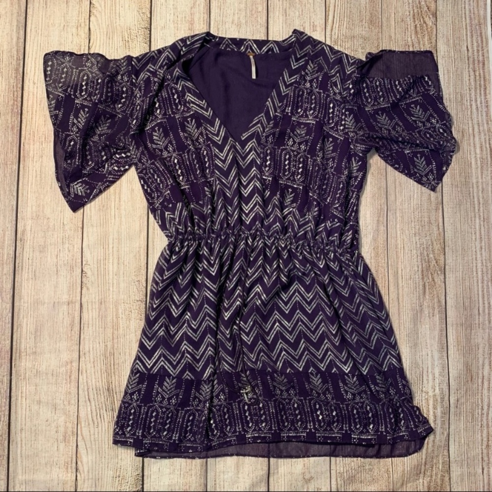 Free People Love Your Chaos Purple Dress